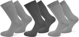 Bild von 6 Paar Herrensocken „For Men“ einfarbig ohne Gummi Grau sortiert