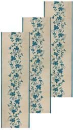 Bild von 3 Tischläufer - Tischdecken Floral Blau