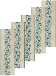 Bild von 5 Tischläufer - Tischdecken Floral Blau