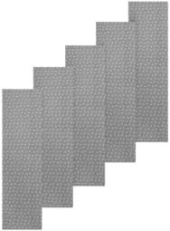 Bild von 5 Tischläufer - Tischdecken Sternchen Grau