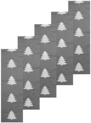 Bild von 5 Tischläufer - Tischdecken Tannenbaum Grau