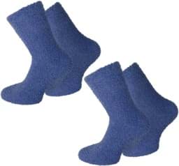 Bild von 2 Paar Kuschel-Socken für Damen und Herren Navy