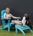 Bild von Stuhlauflage für Adirondack Gartenstuhl „Catania“ Türkis