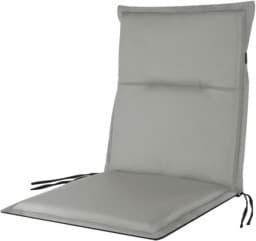 Bild von Zweifarbige Stuhlauflage Niedriglehner „Milazzo“ Dunkelgrau/Hellgrau