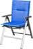 Bild von 4 Niedriglehner Stuhlauflagen Blau/Türkis