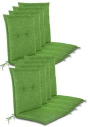 Bild von 8 Stuhlauflagen Niedriglehner Grün