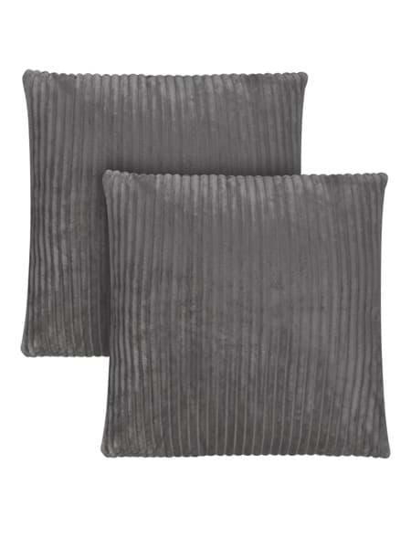 Bild von 2 Kissenbezüge aus Streifen-Flanell 60x60 cm „Salta“