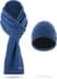 Bild von Winterset aus Merinowolle Schal und Mütze Muster „Yuma“