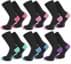 Bild von 6 Paar Socken „New Style“ Pink/Rosa/Flieder/Mint/Türkis/Lila