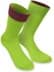 Bild von 1 Paar Socken „Bi-Color“ mit farbig abgesetztem Bund Limette/Beere