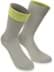 Bild von 1 Paar Socken „Bi-Color“ mit farbig abgesetztem Bund Silber/Säuregelb
