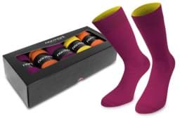 Bild von 5 Paar Bi-Color Socken im Farbset Flamingo