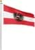 Bild von Fahne Länderflagge 150 cm x 250 cm Österreich
