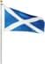 Bild von Fahnenmast 6,20 m mit Flagge 90 cm × 150 cm Schottland