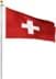 Bild von Fahnenmast 7,50 m mit Flagge 90 cm × 150 cm Schweiz