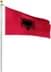 Bild von Fahnenmast 6,80 m mit Flagge 90 cm × 150 cm Albanien