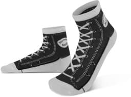 Bild von 4 Paar Socken im Schuh-Design Schwarz