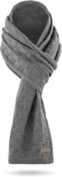Bild von Merinowoll-Schal „Yuma“ mit Design Grau