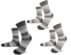 Bild von 6 Paar Alpakasocken breitgestreift Beige/Beige/Anthrazit